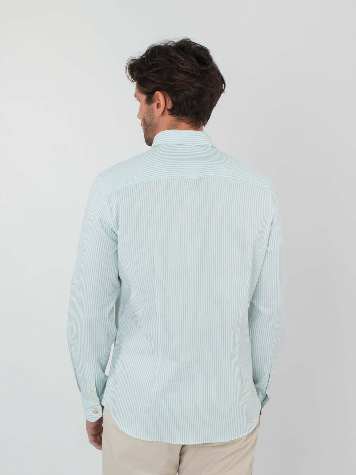 Slim fit striped shirt with pocket