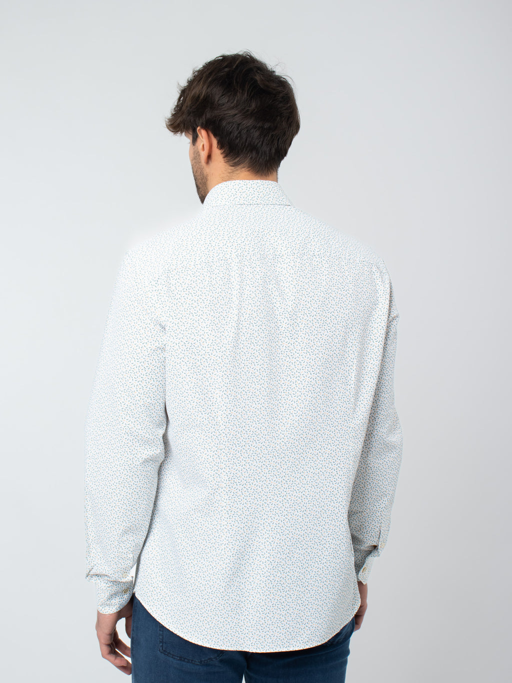 Camisa estructura estampada