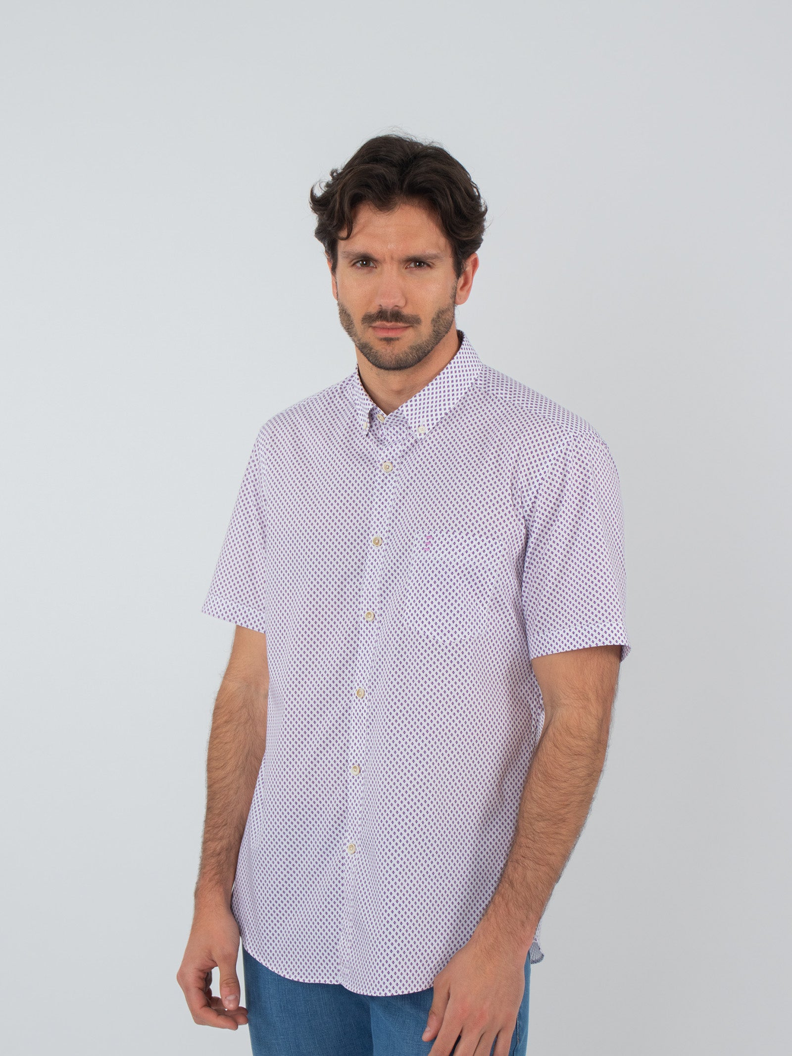 Camisa manga corta estampada