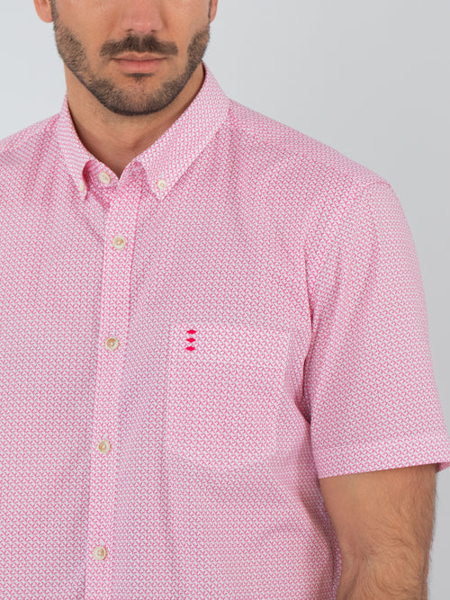 Camisa estampada manga corta