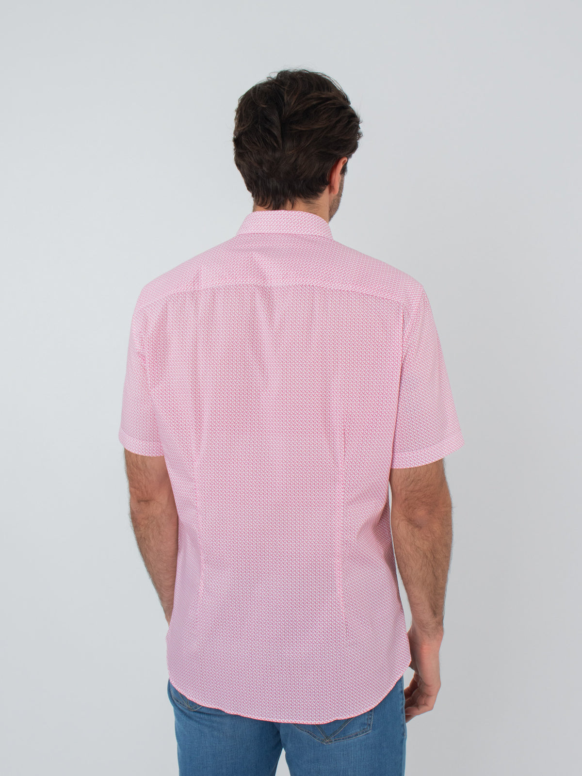 Camisa estampada manga corta