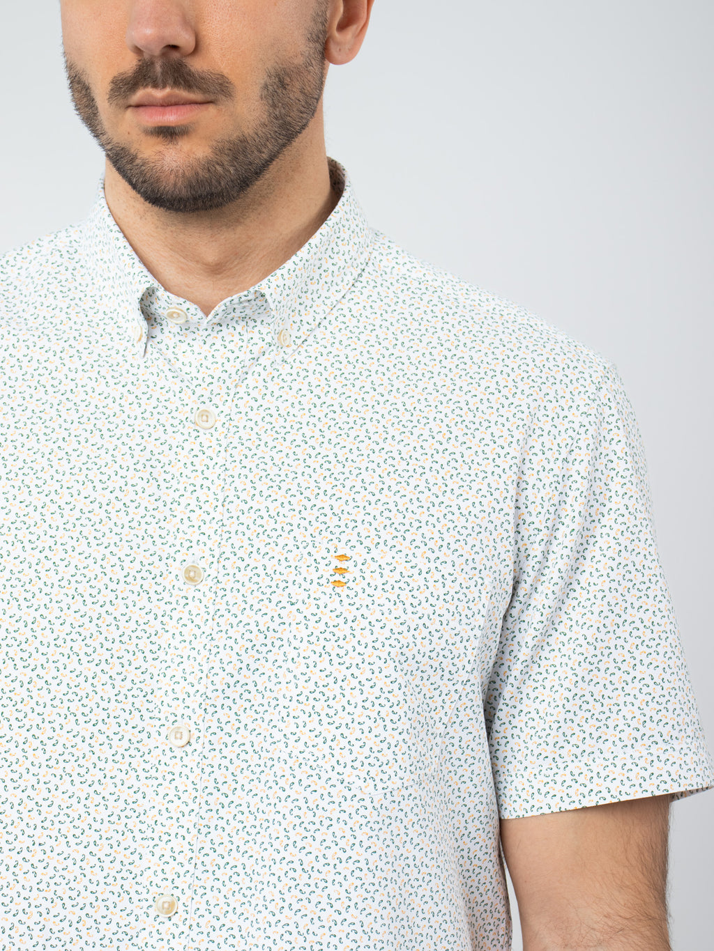 Camisa manga corta estructura