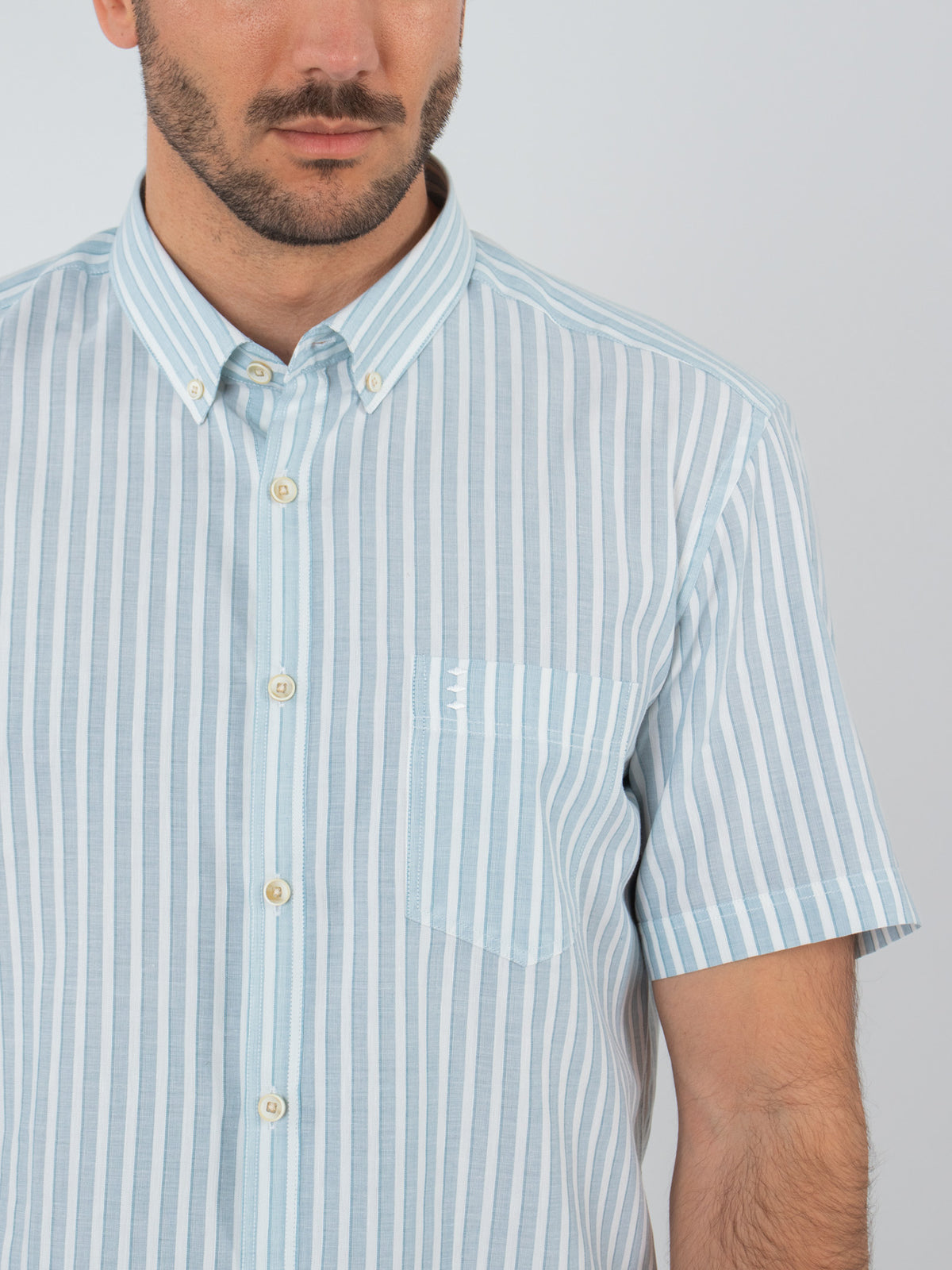 Camisa manga corta rayas