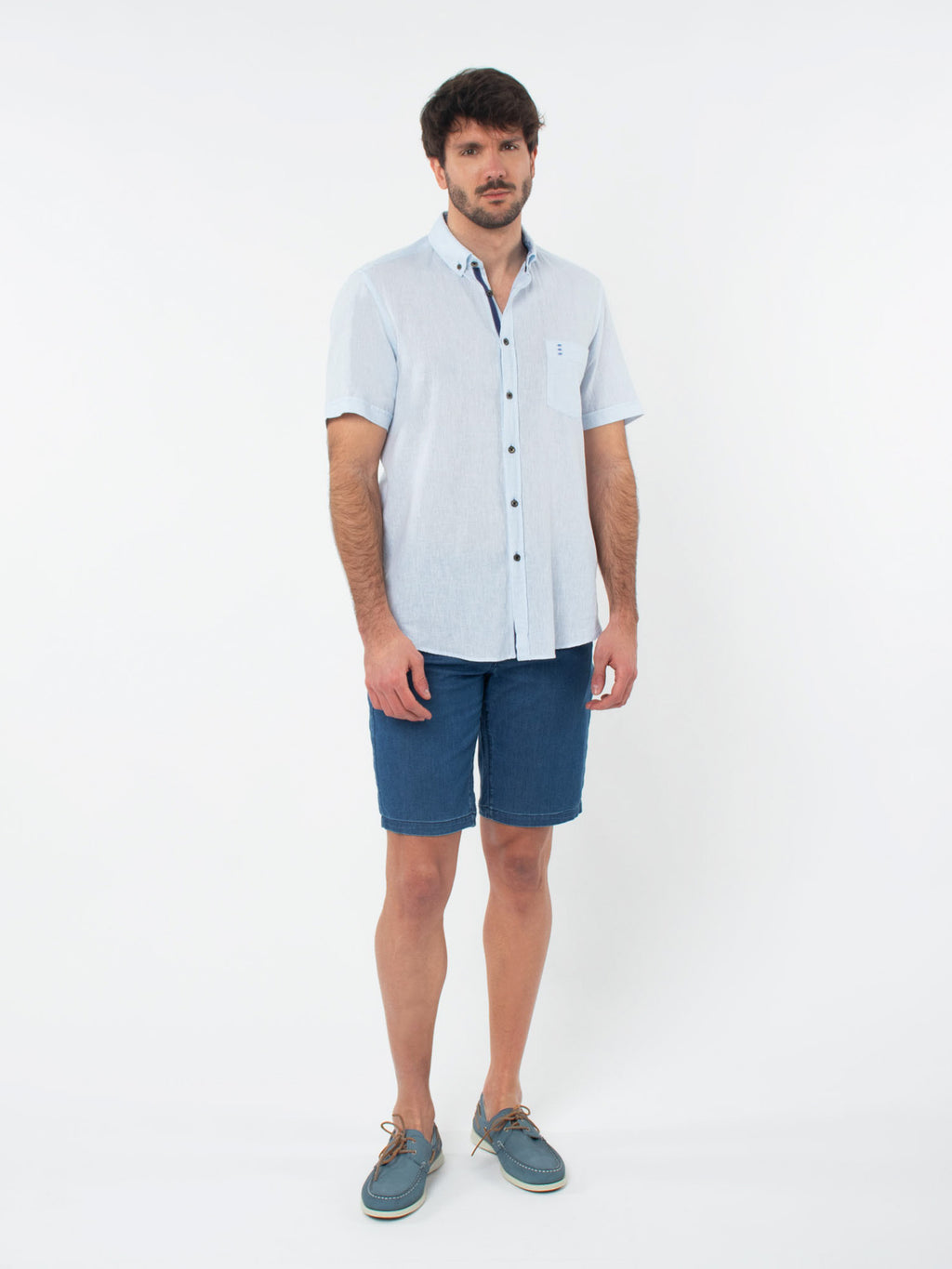 Camisa regular fit dobby