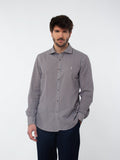 Camisa slim fit estampado geométrico