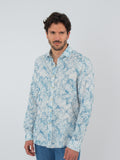 Camisa slim fit estampada