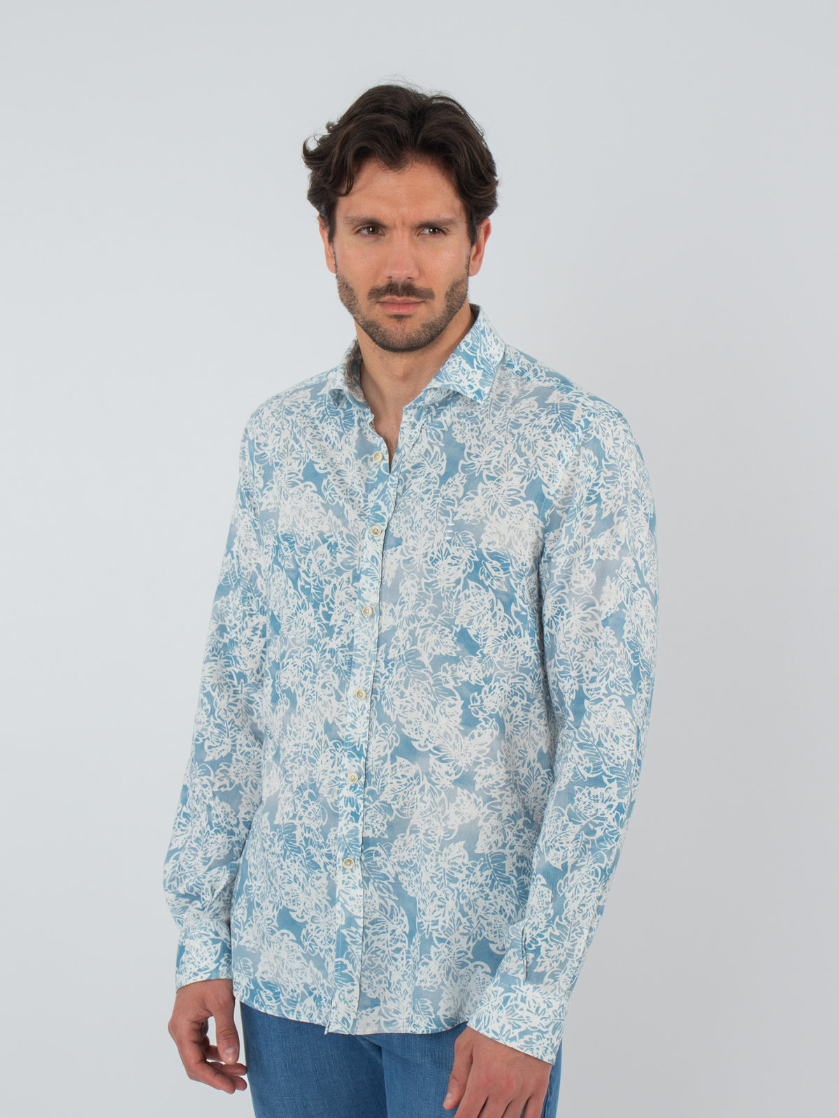 Printed slim fit shirt