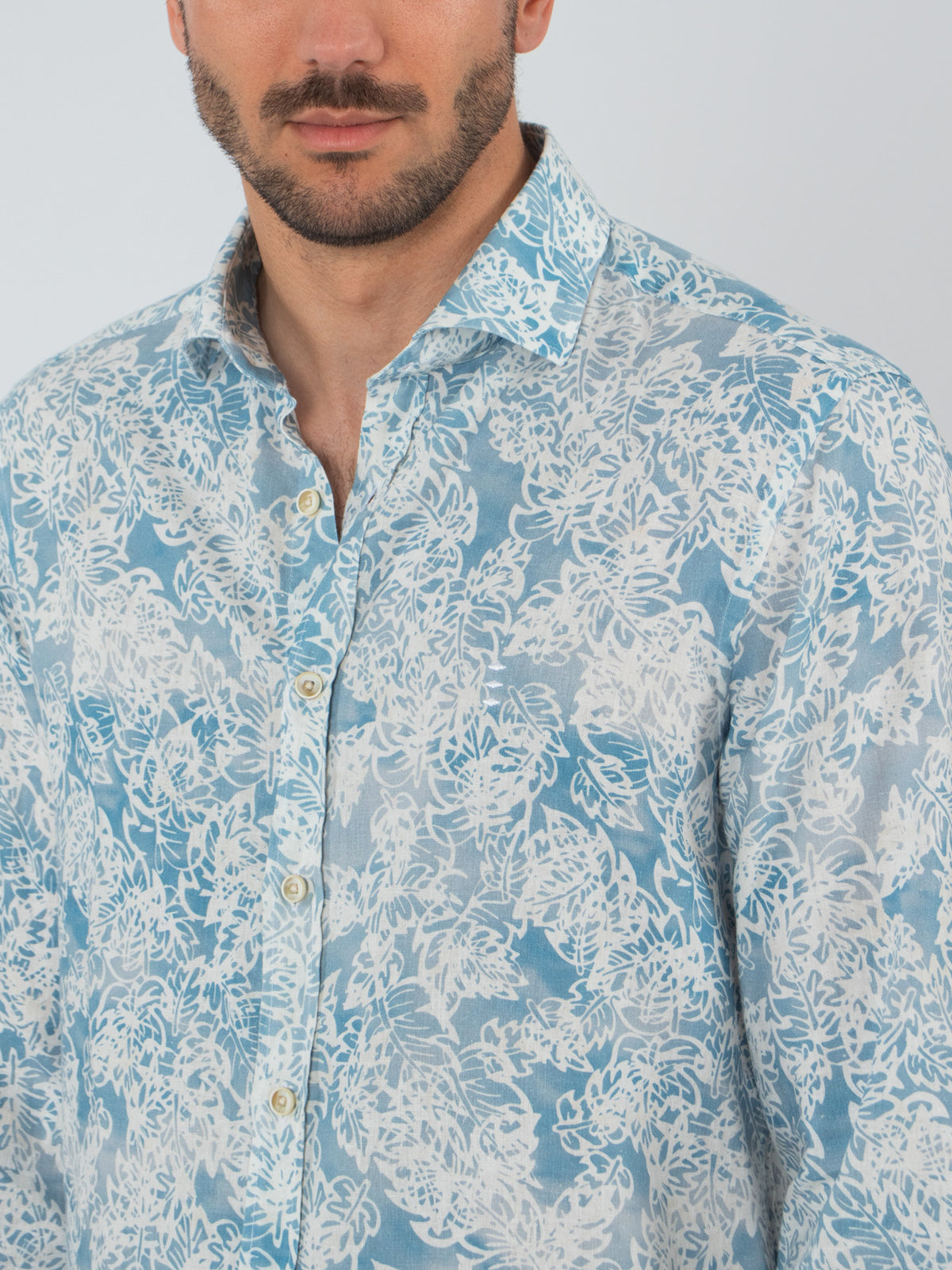 Printed slim fit shirt