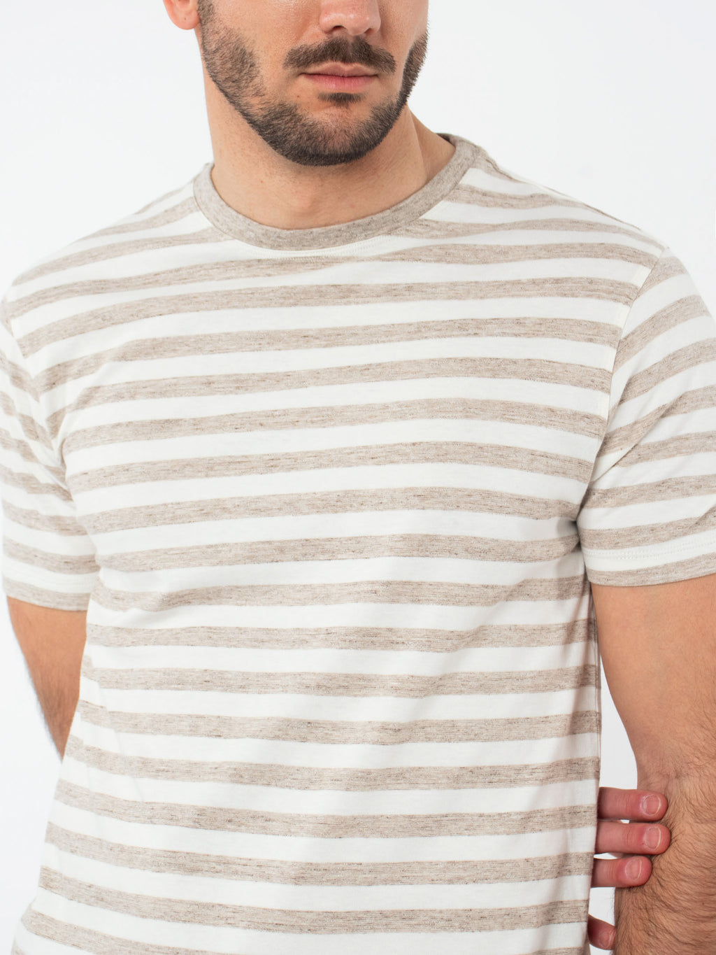 Two tone striped T-shirt