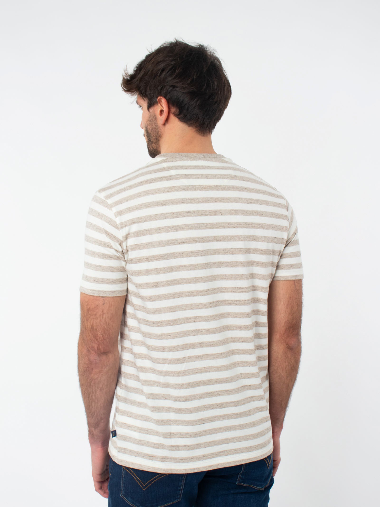 Camiseta rayas bicolor