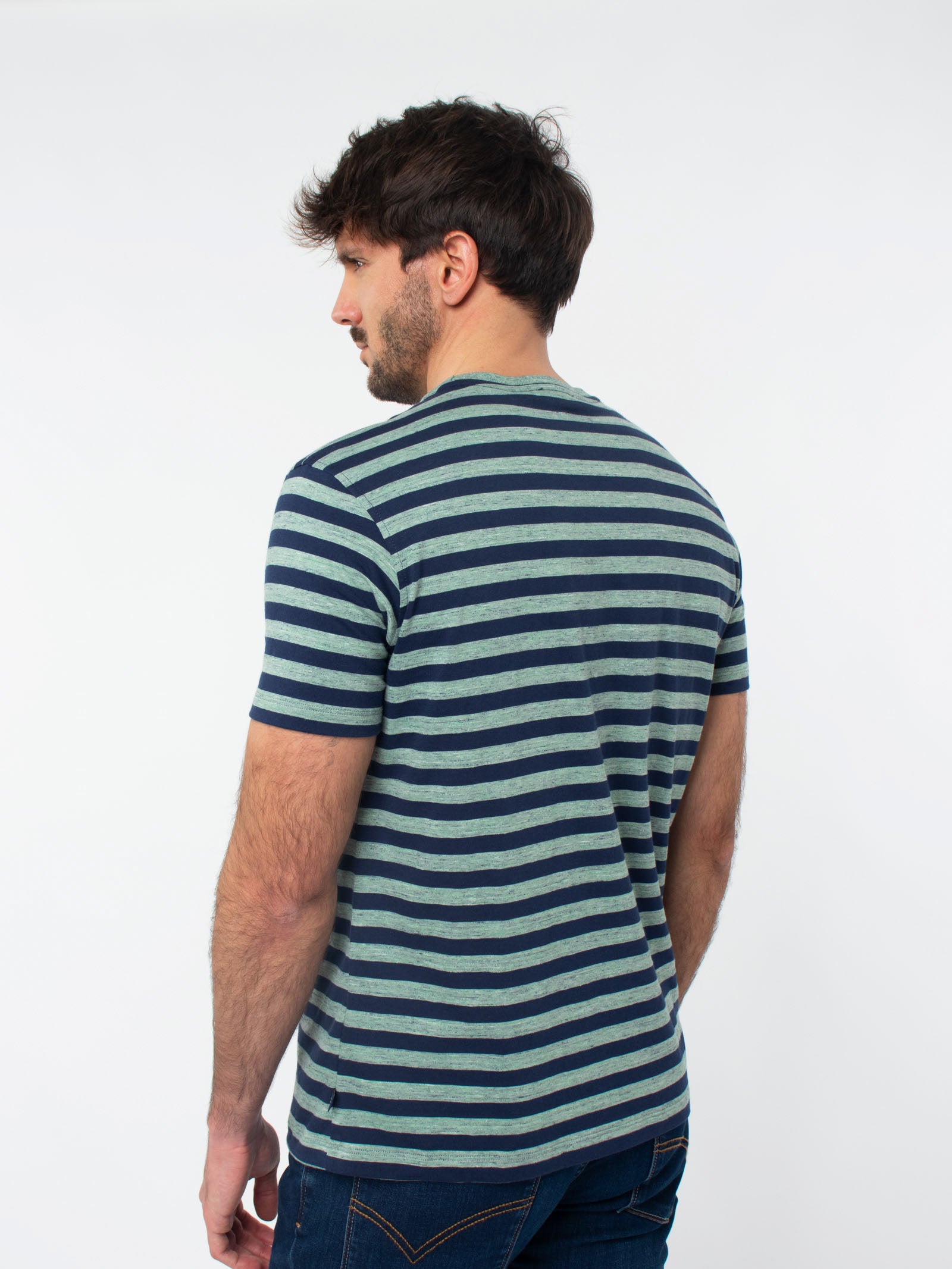 Camiseta rayas bicolor