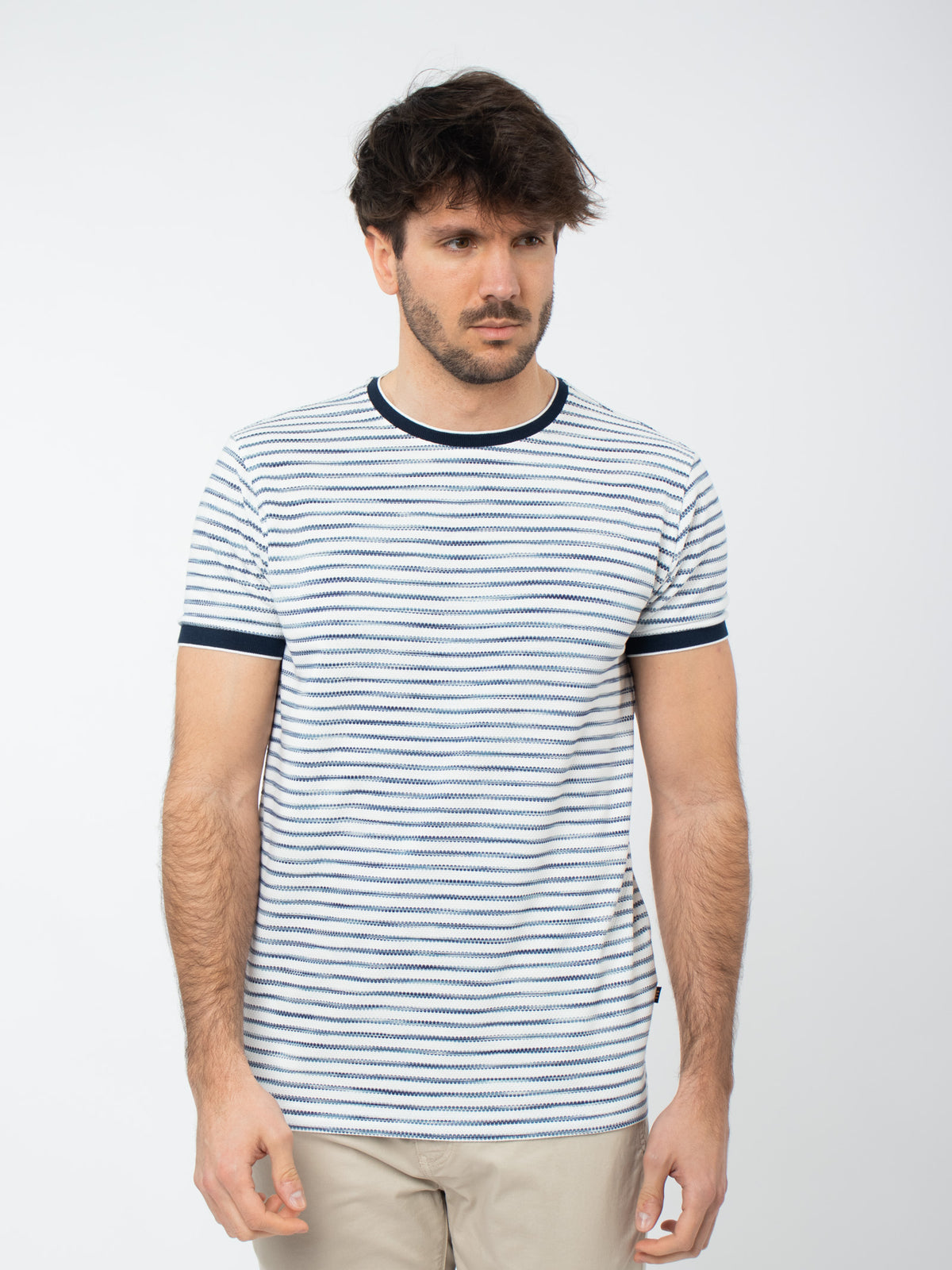 Bicolor striped T-shirt