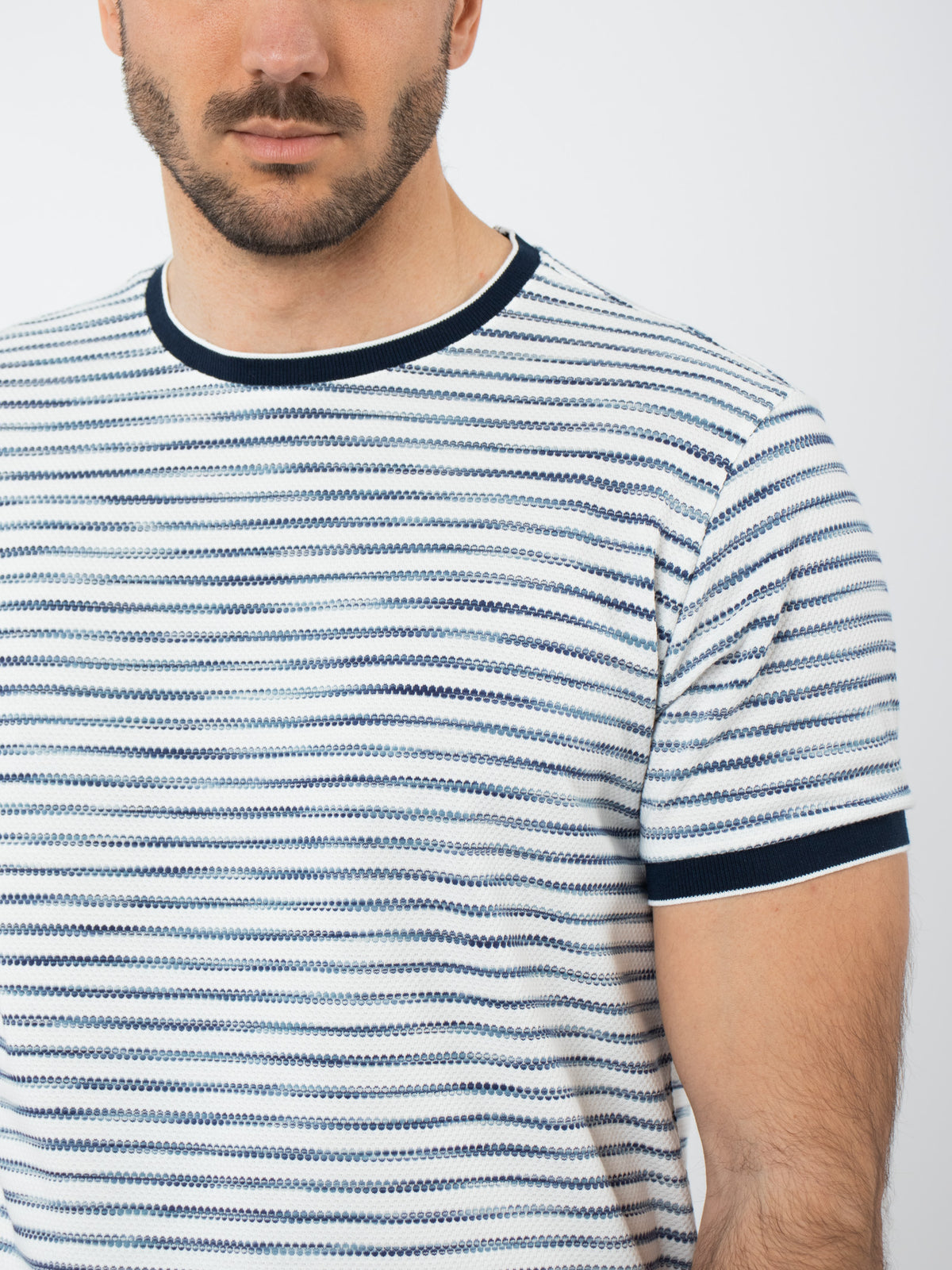 Bicolor striped T-shirt