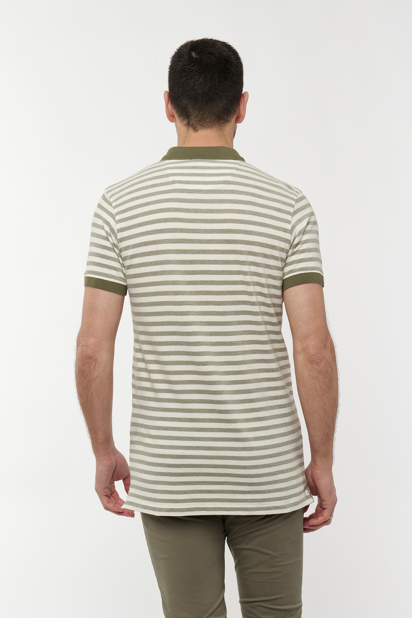 Polo rayas con bolsillo