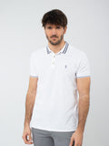 Jacquard polo shirt with details