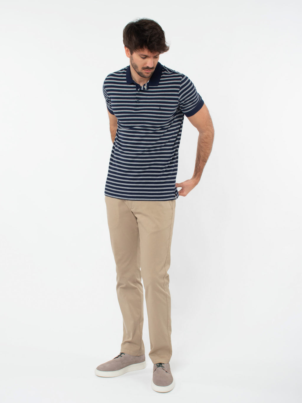 Polo piqué rayas
