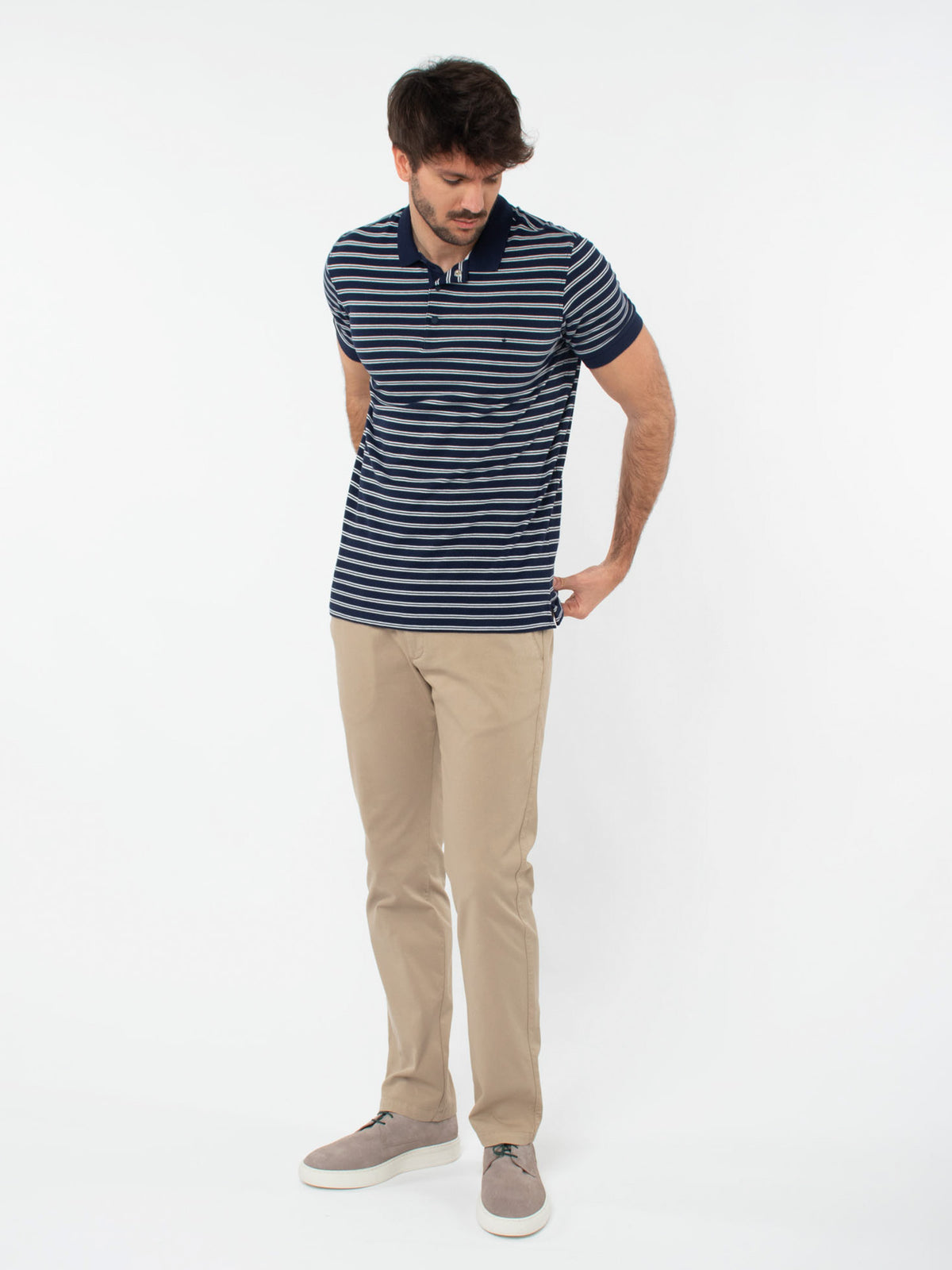 Polo piqué rayas