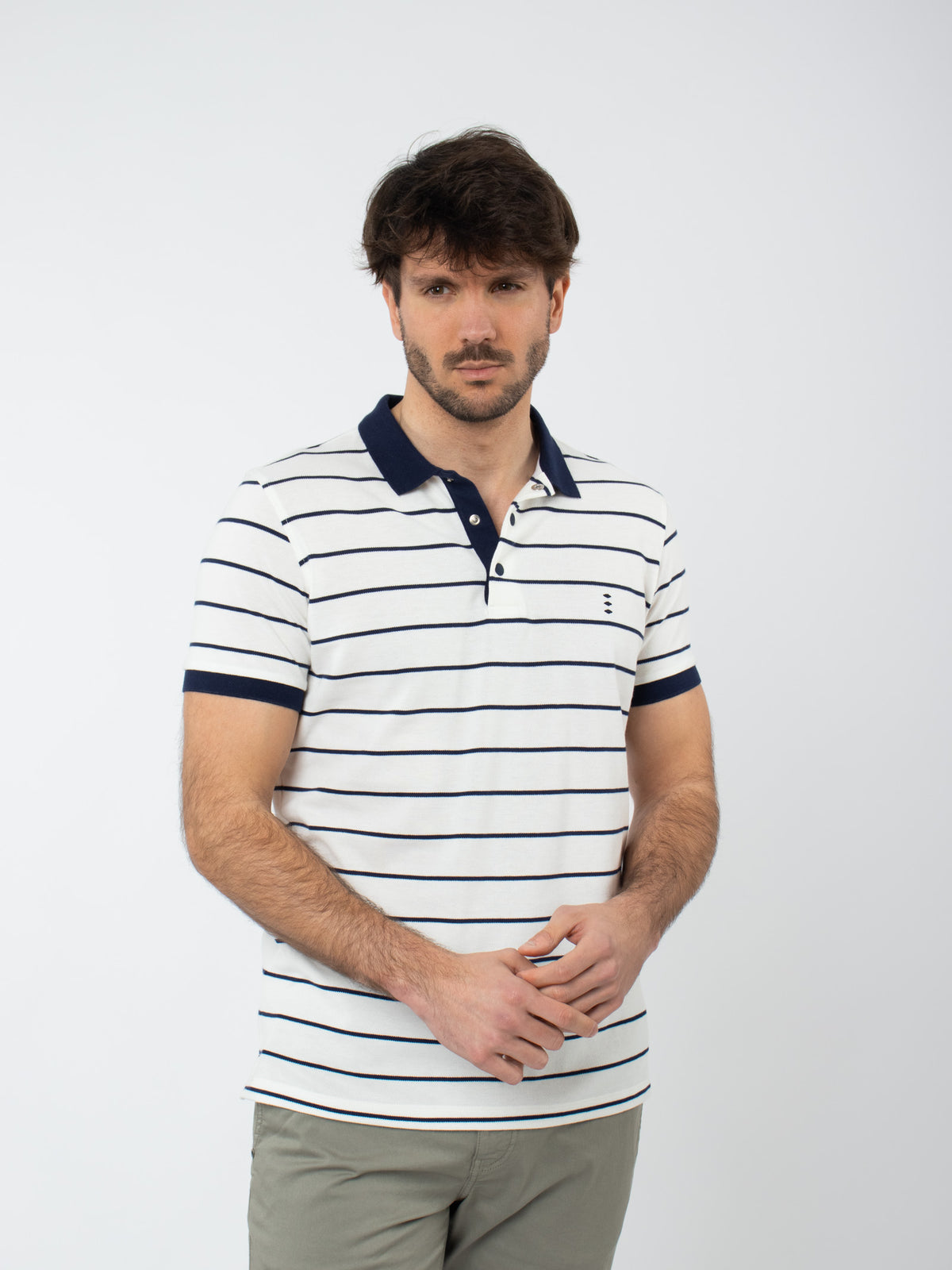 Polo piqué rayas