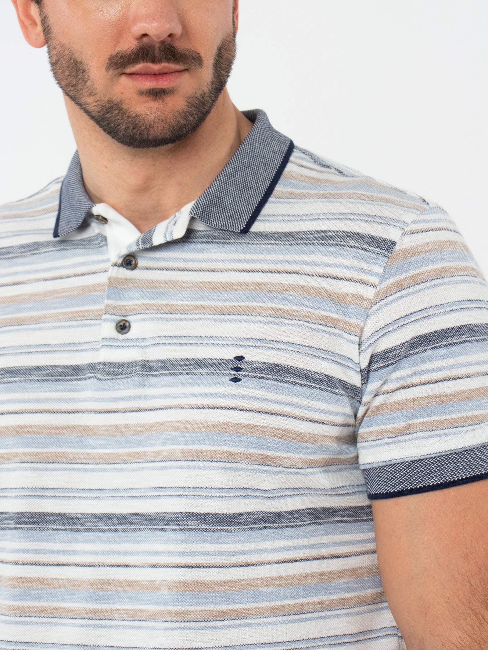 Polo rayas multicolor