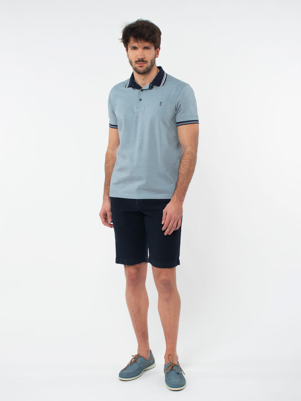 Polo jacquard detalles