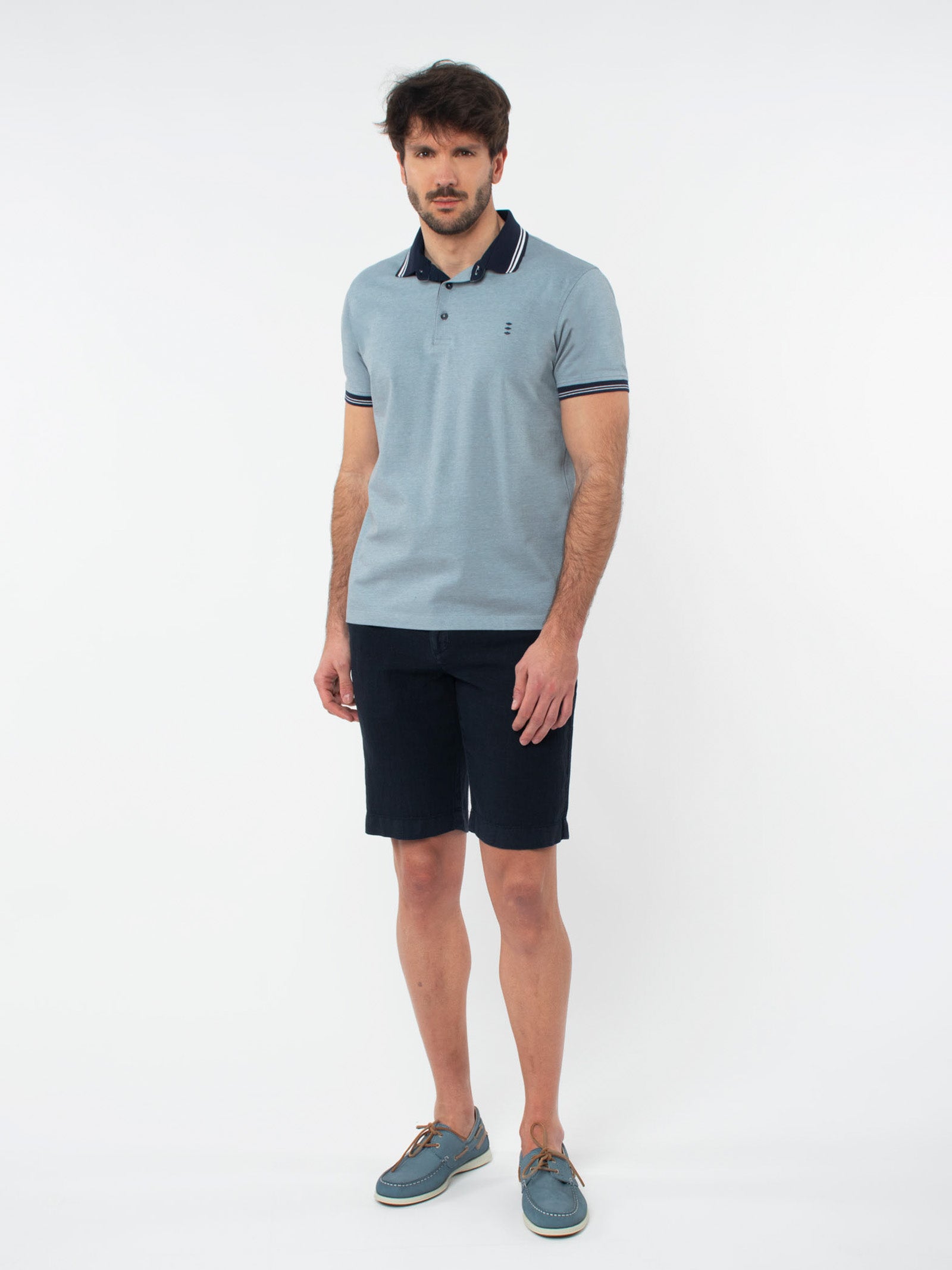 Polo jacquard detalles