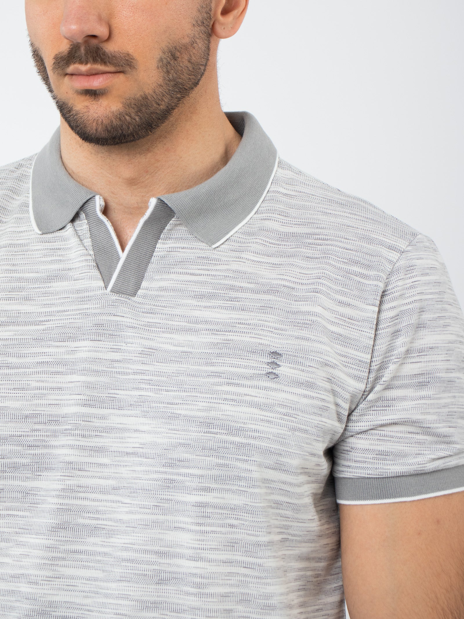 Polo efecto jaspeado