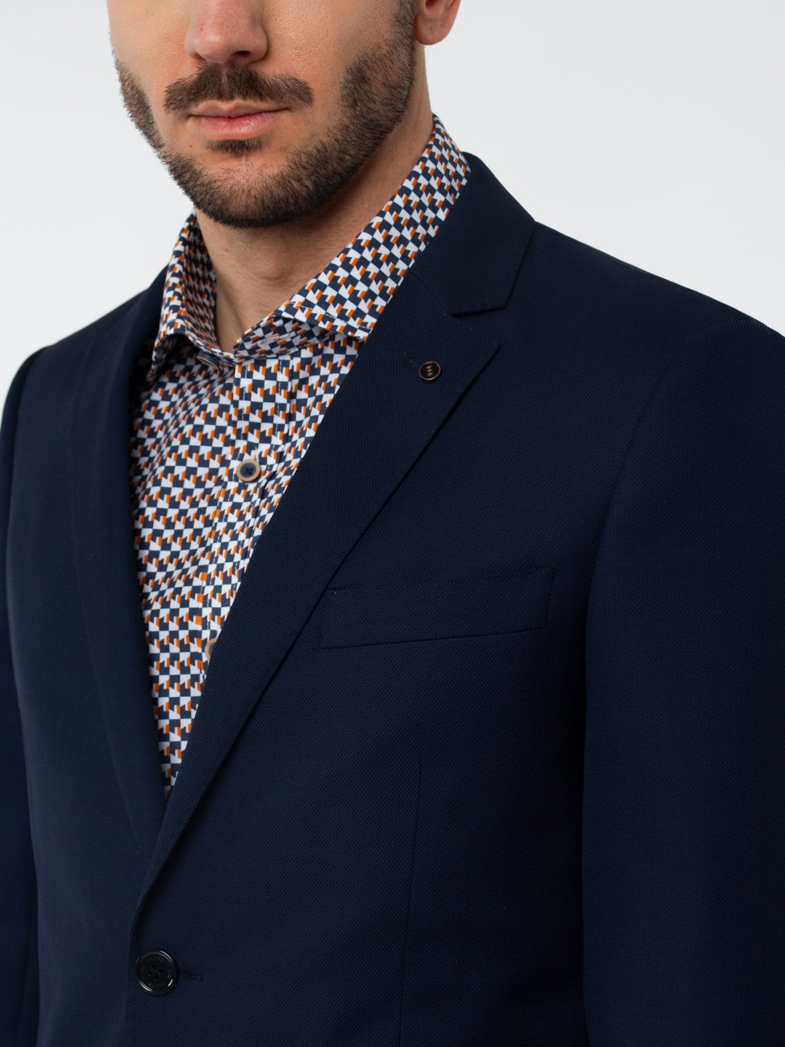 Traje microestuctura slim fit