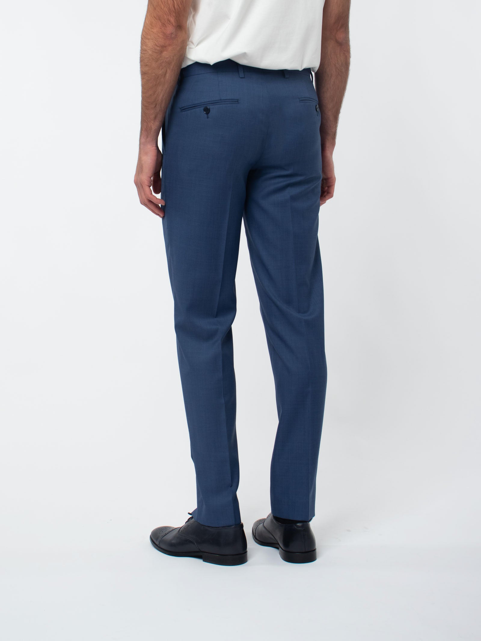 Slim fit suit with textured weave