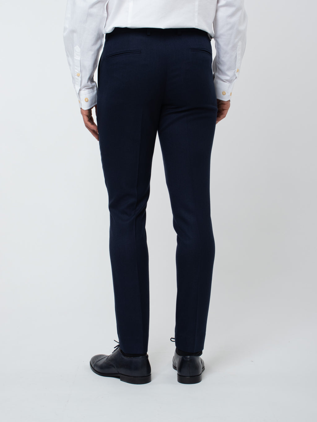 Super slim fit micro-check suit