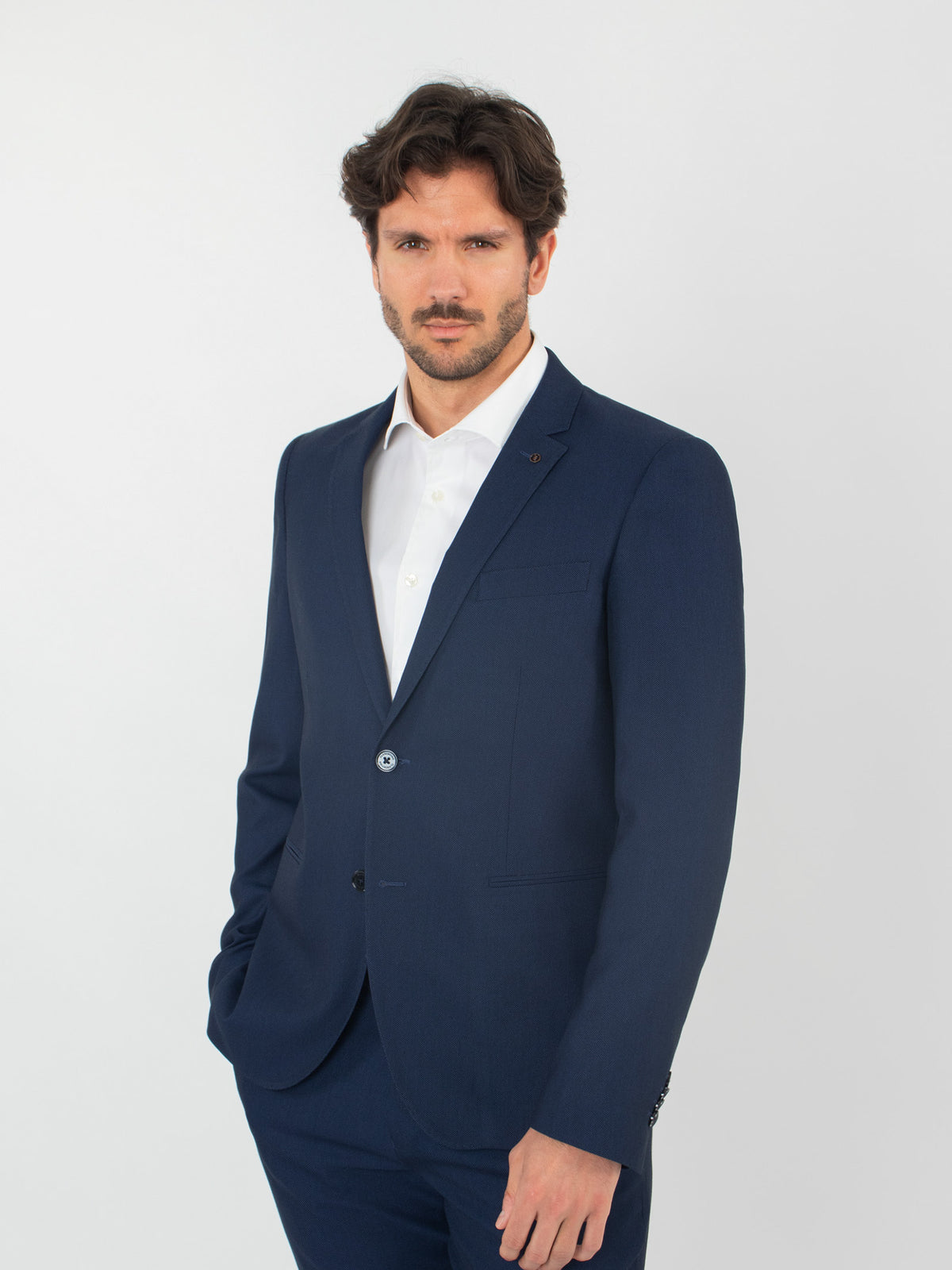 Traje microdibujo super slim fit