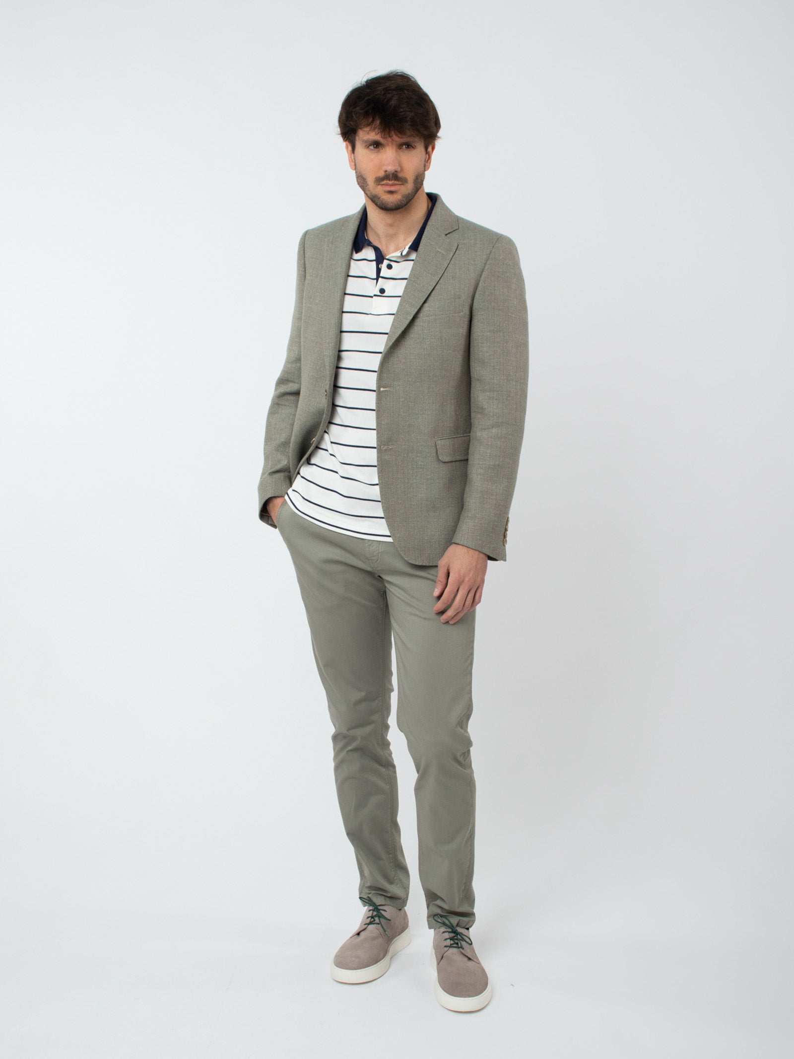 Regular fit textured blazer