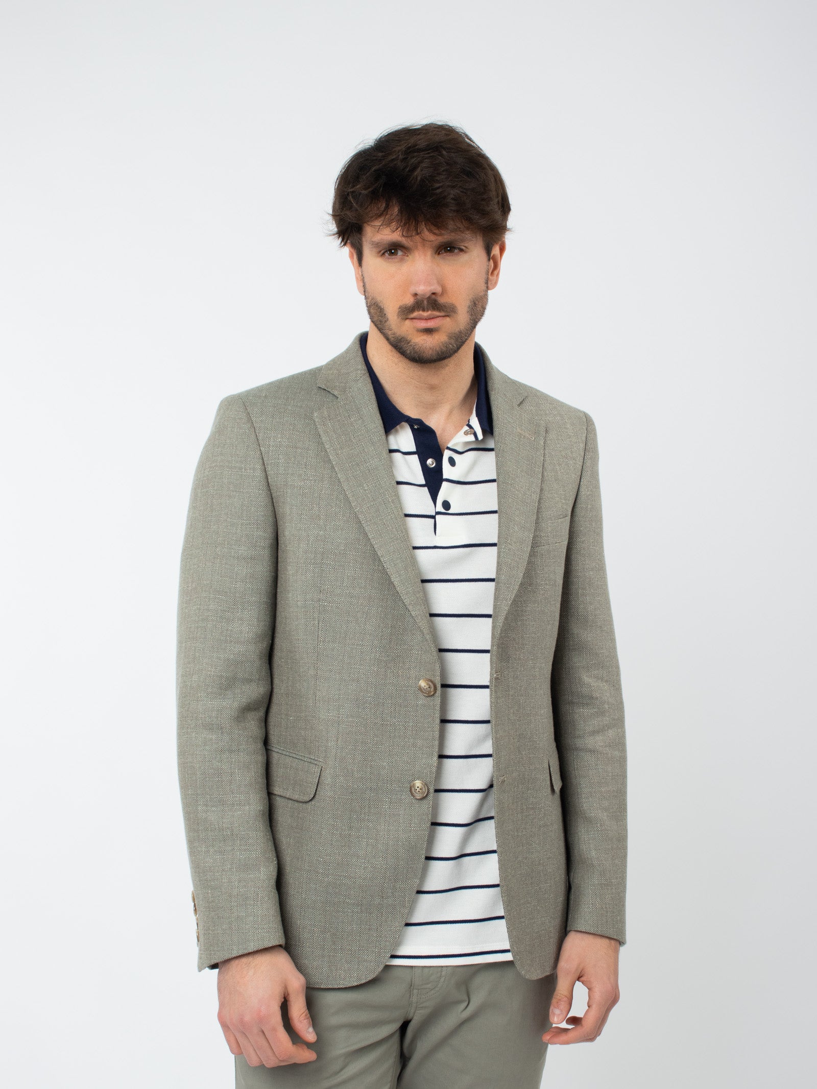 Regular fit textured blazer