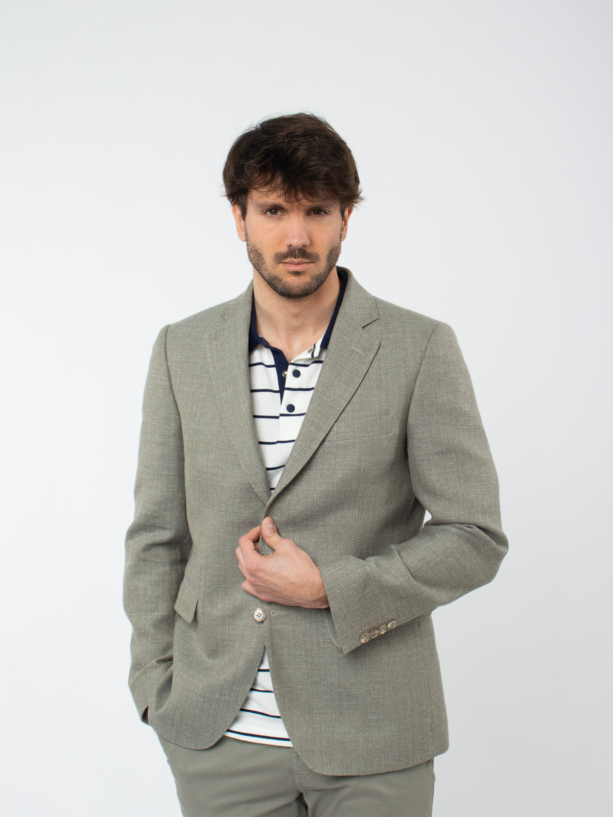 Americana texturizada regular fit