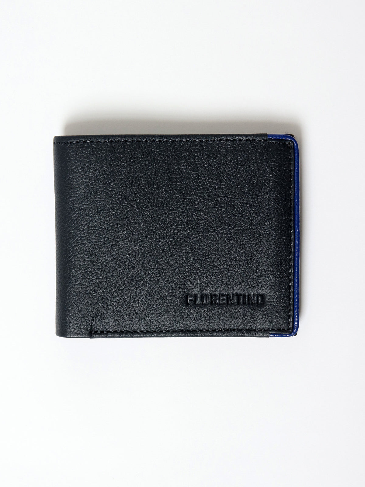 Cartera Piel con Detalle Contrastado