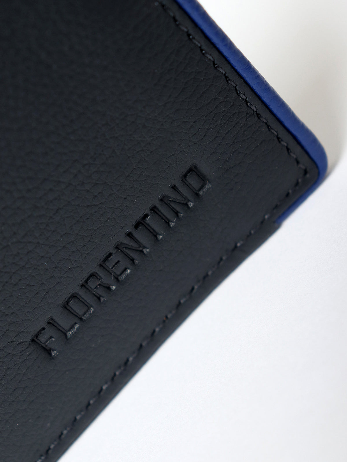 Cartera Piel con Detalle Contrastado
