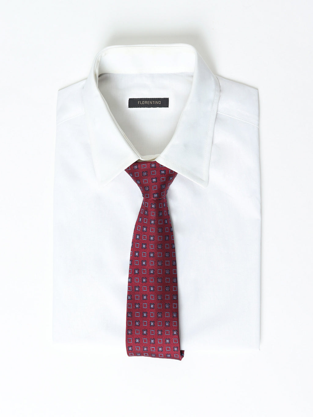 Micro-check silk tie