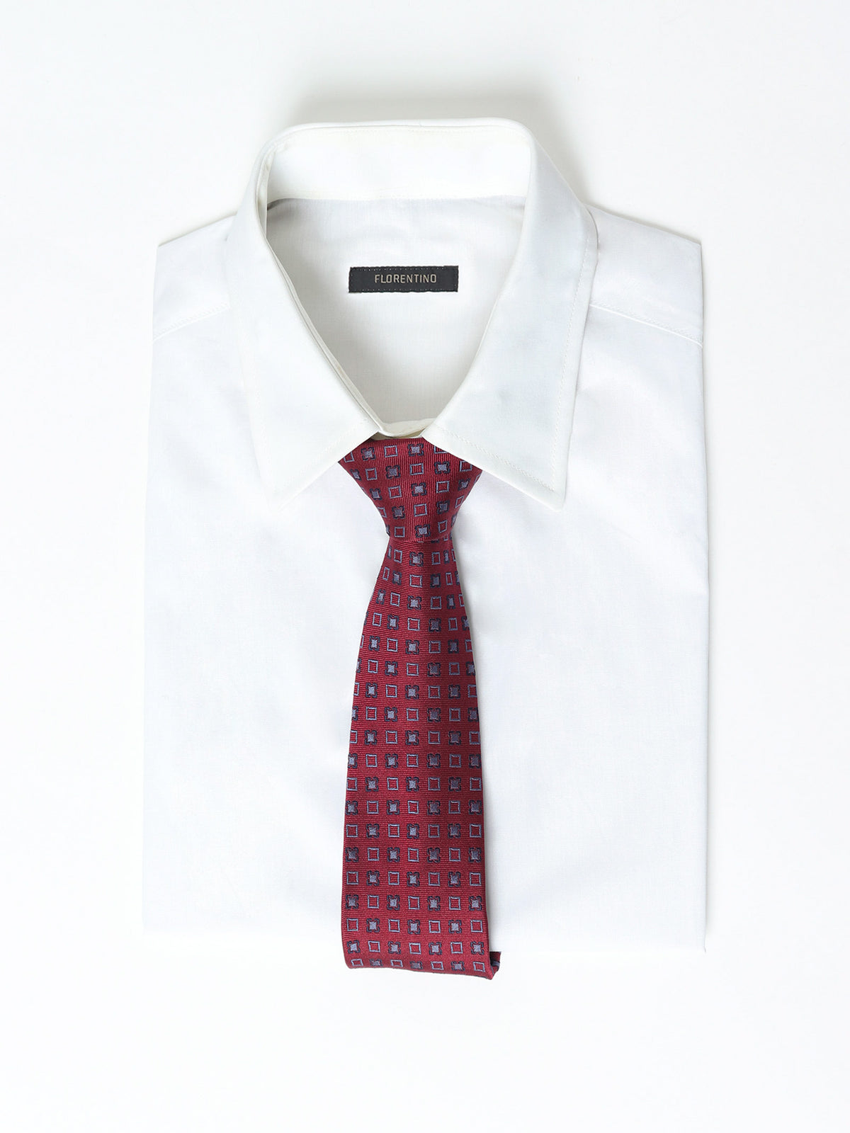Micro-check silk tie