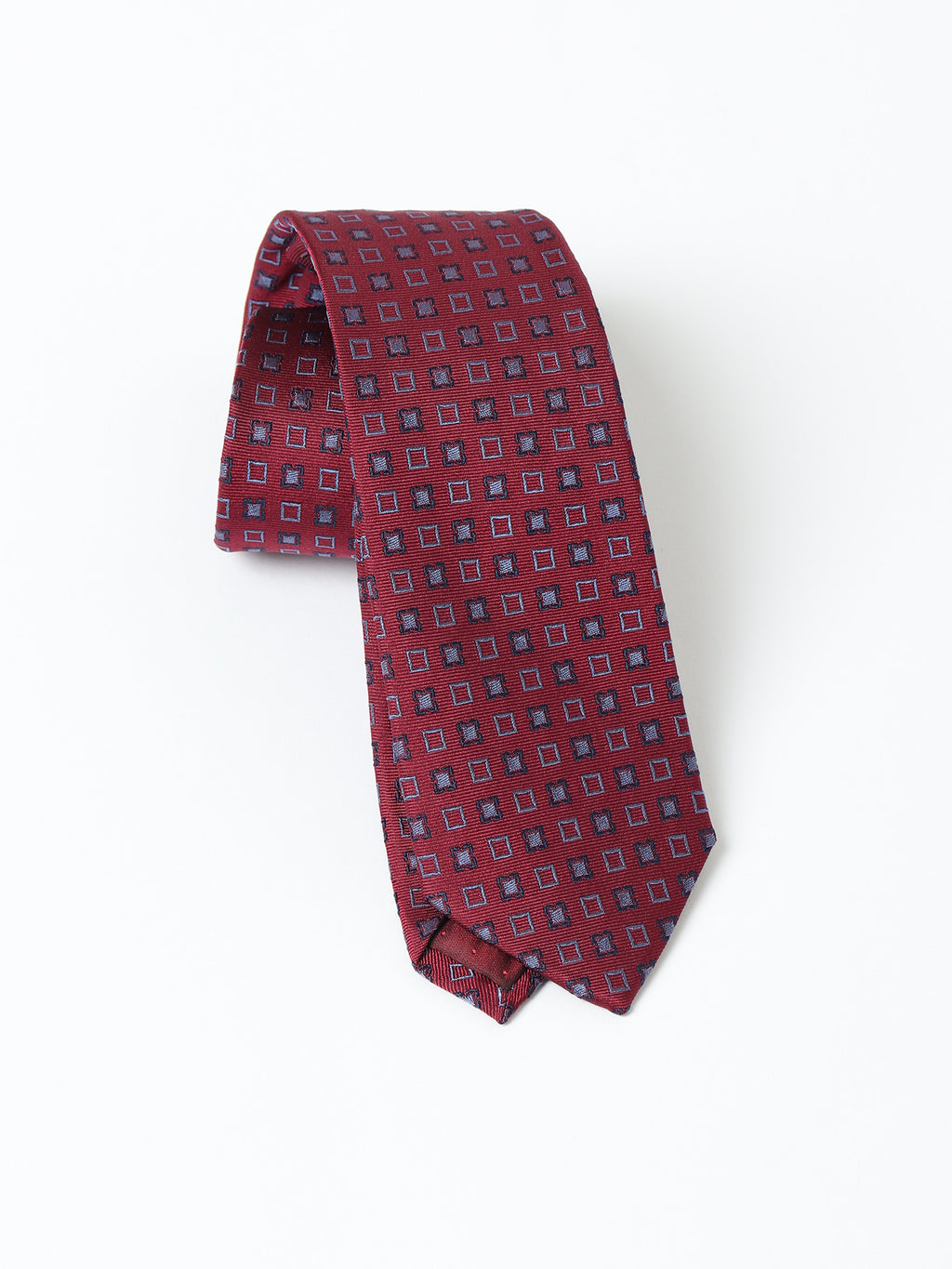 Micro-check silk tie