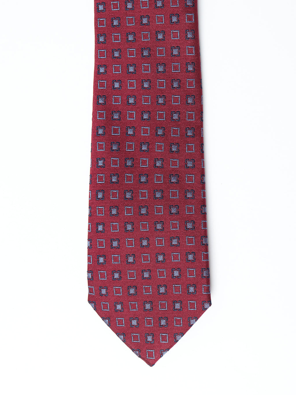 Micro-check silk tie