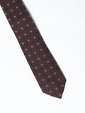 Silk and cotton patterned tie