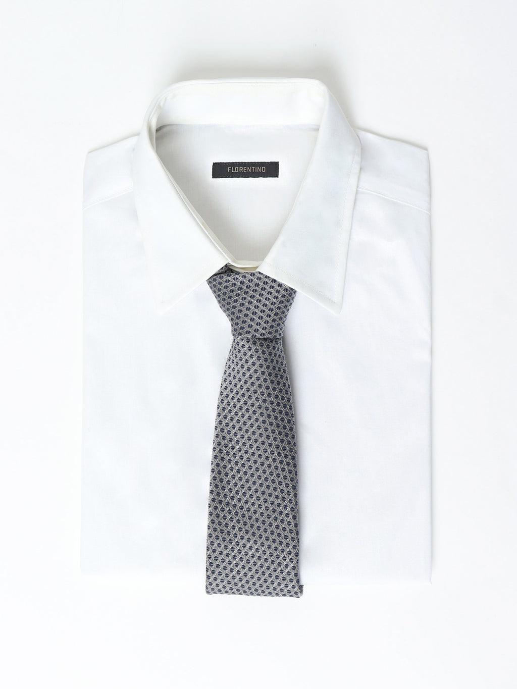 Silk and cotton micro-pattern tie