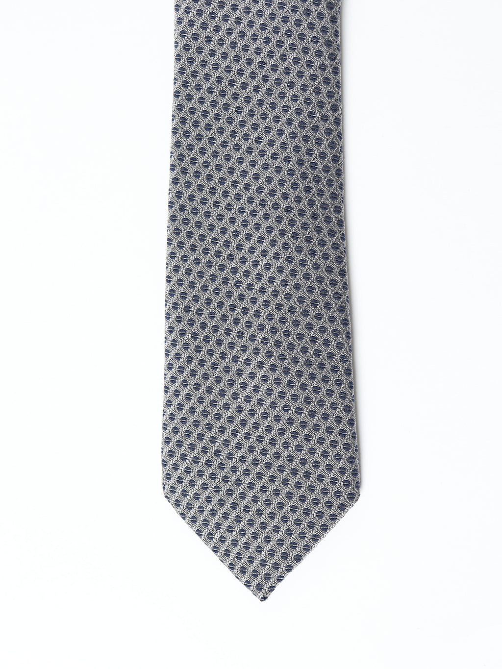 Silk and cotton micro-pattern tie