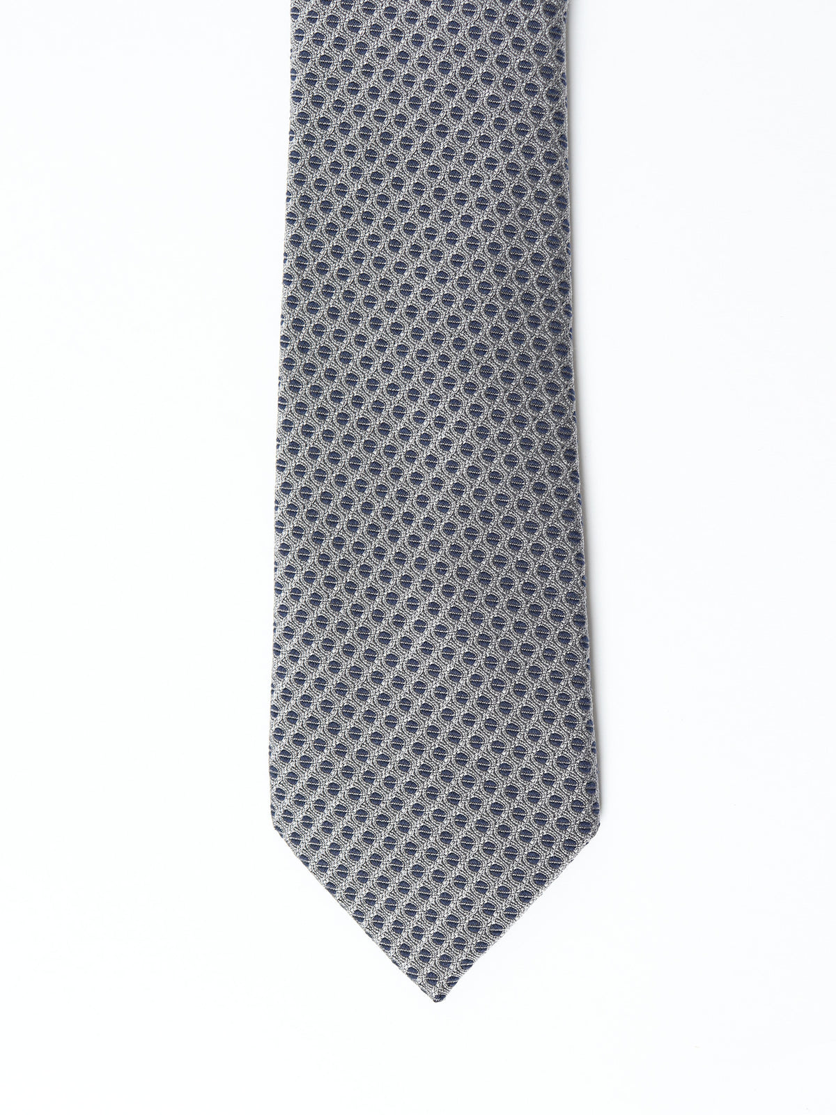 Silk and cotton micro-pattern tie