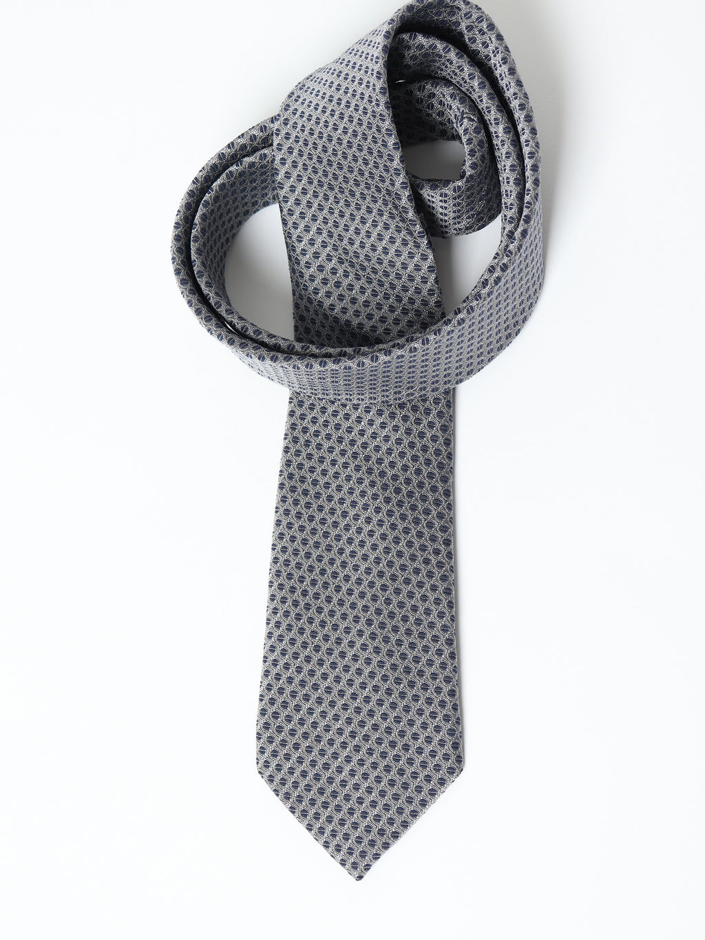 Silk and cotton micro-pattern tie