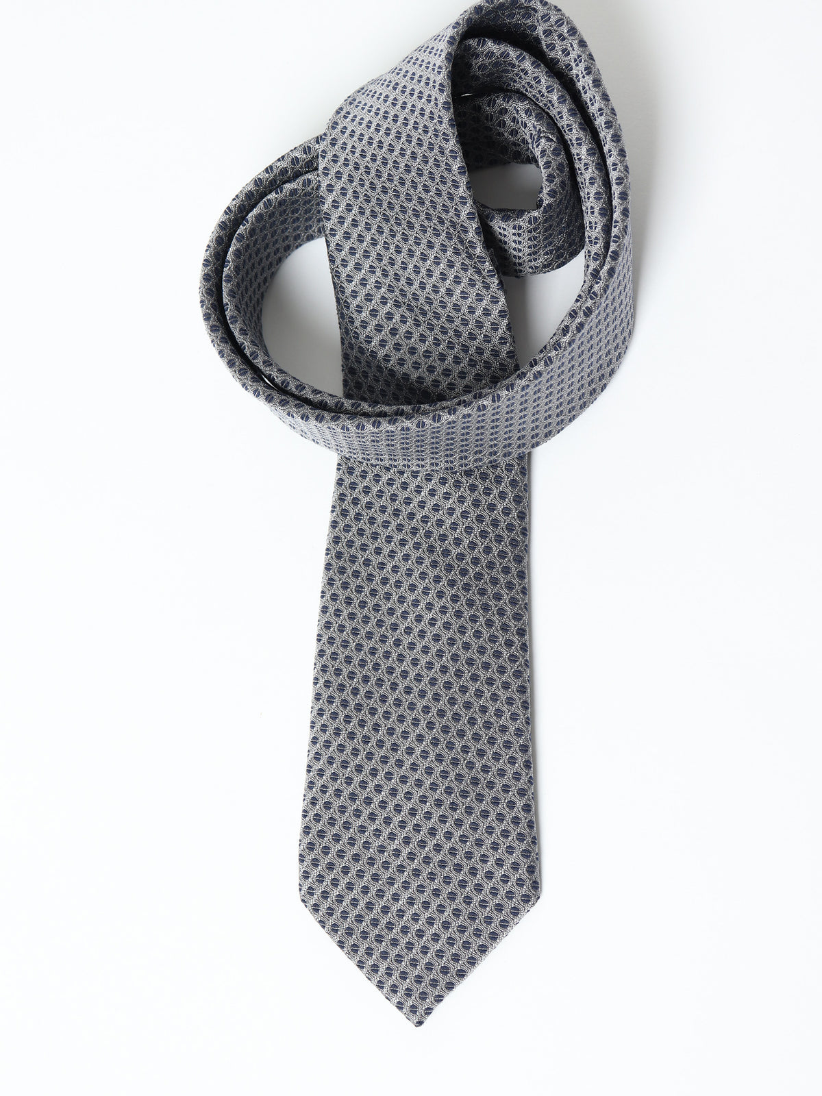 Silk and cotton micro-pattern tie