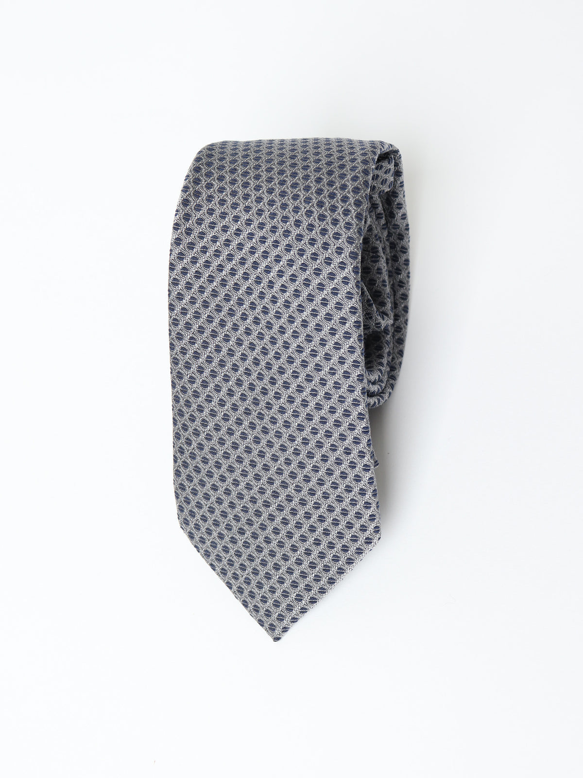 Silk and cotton micro-pattern tie
