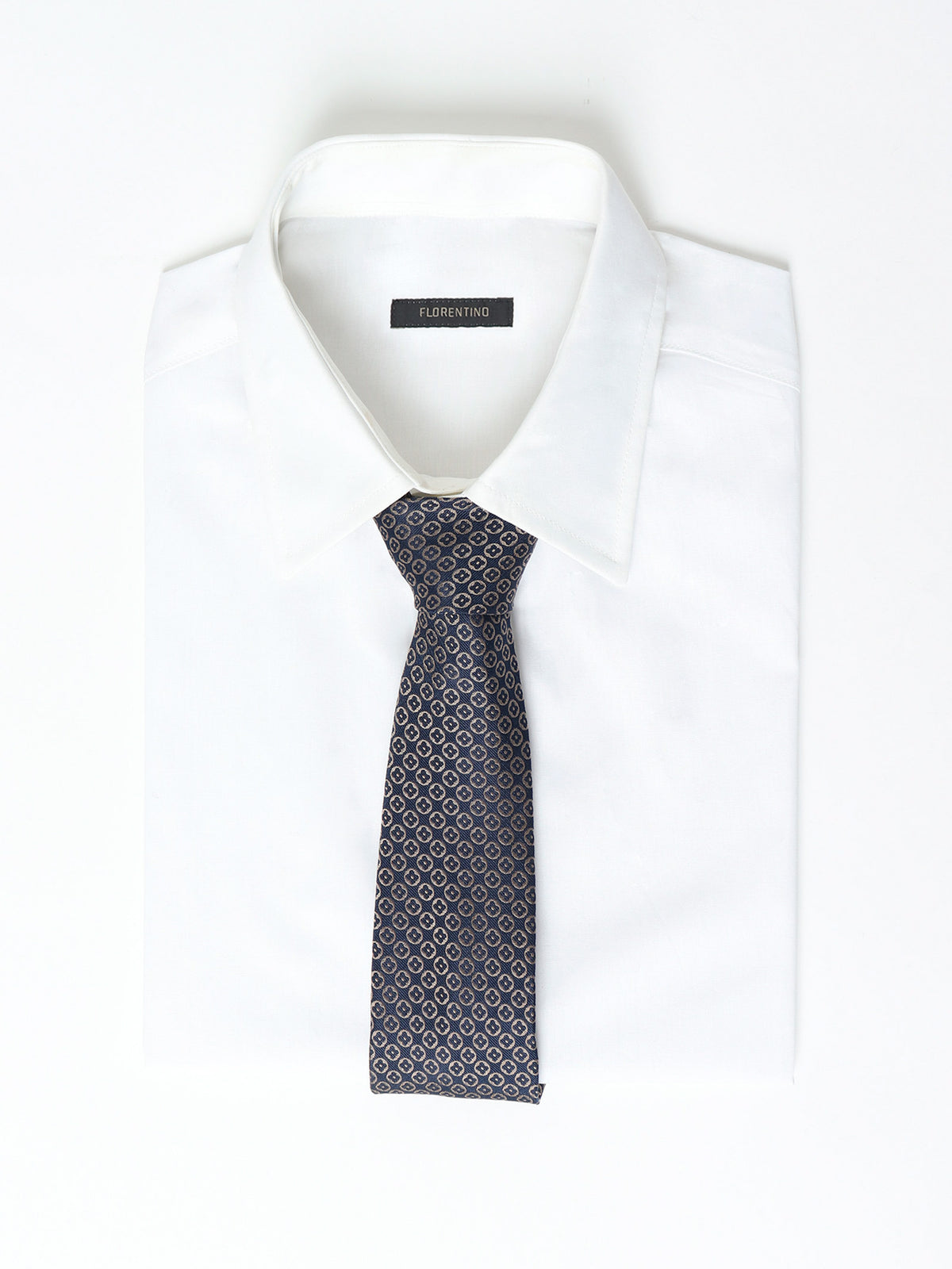 Floral silk jacquard tie