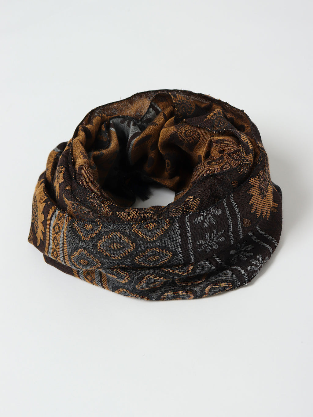 Floral jacquard scarf