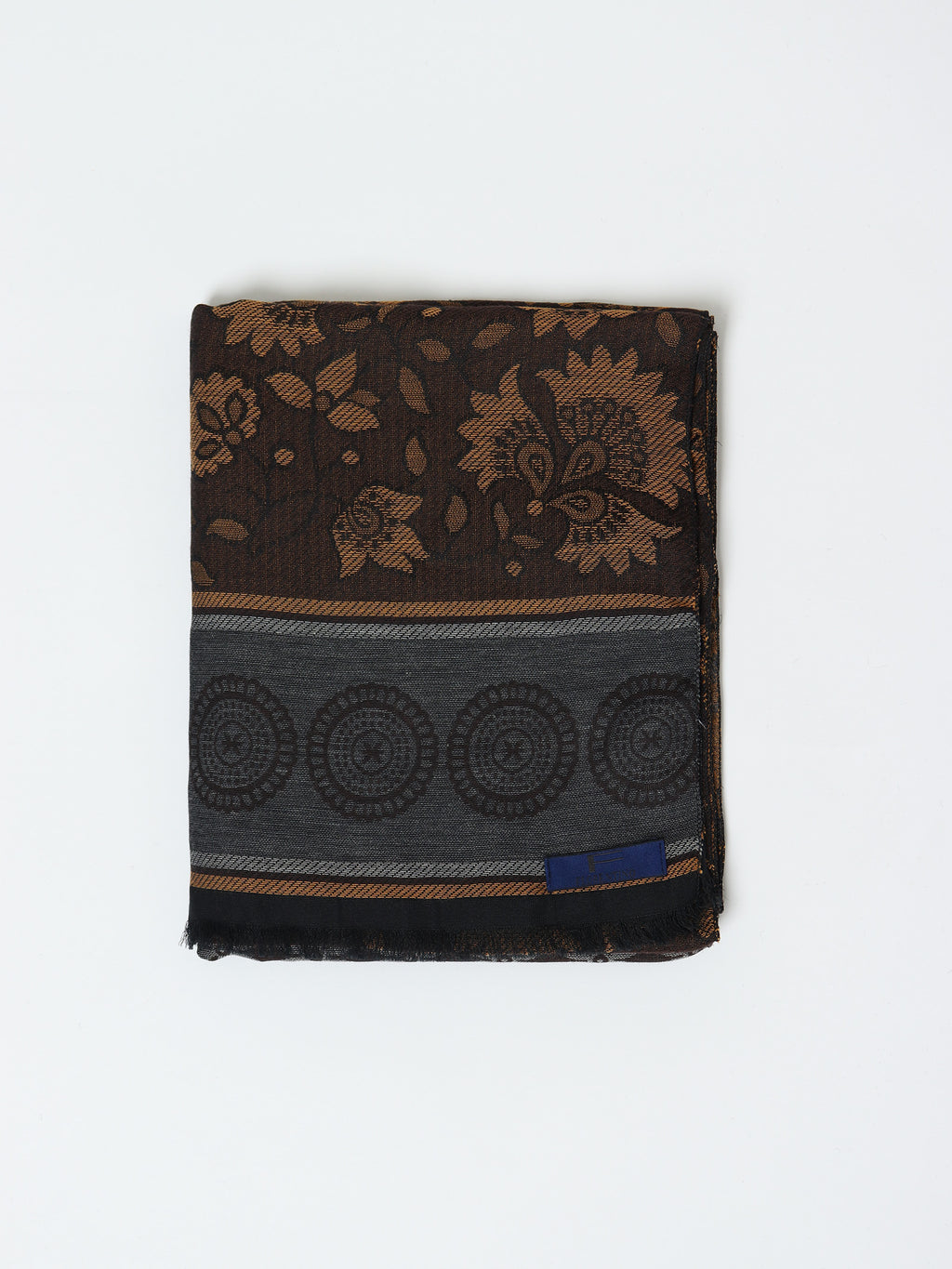 Floral jacquard scarf