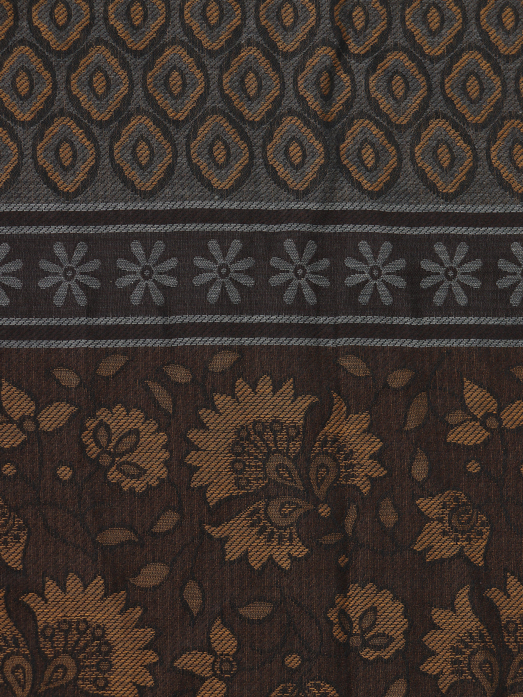 Floral jacquard scarf